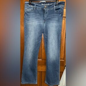 Wallflower Women's Wide Leg Jeans in Denim Blue - TALL